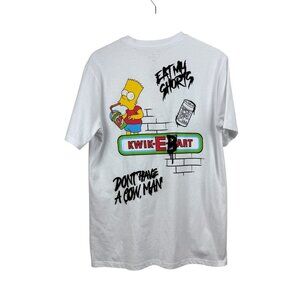 The Simpsons El Barto Double Sided White T-Shirt Men’s Size M NWOT